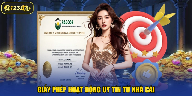 Giấy phép hoạt động uy tín từ nhà cái